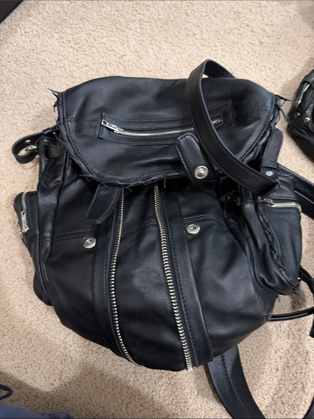 New ALEXANDER WANG  Marti Jacquard Logo Backpack